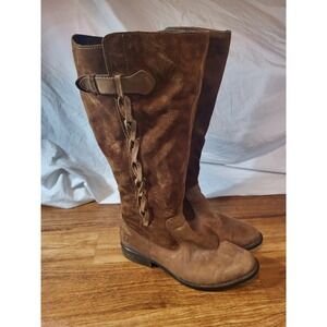 Born Brown Suade‎ & Leather Campus Riding Boots Size 7.5